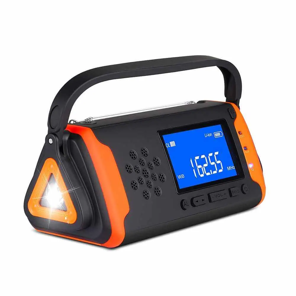TRIANGL Nødradio med solceller 4000 mAh
